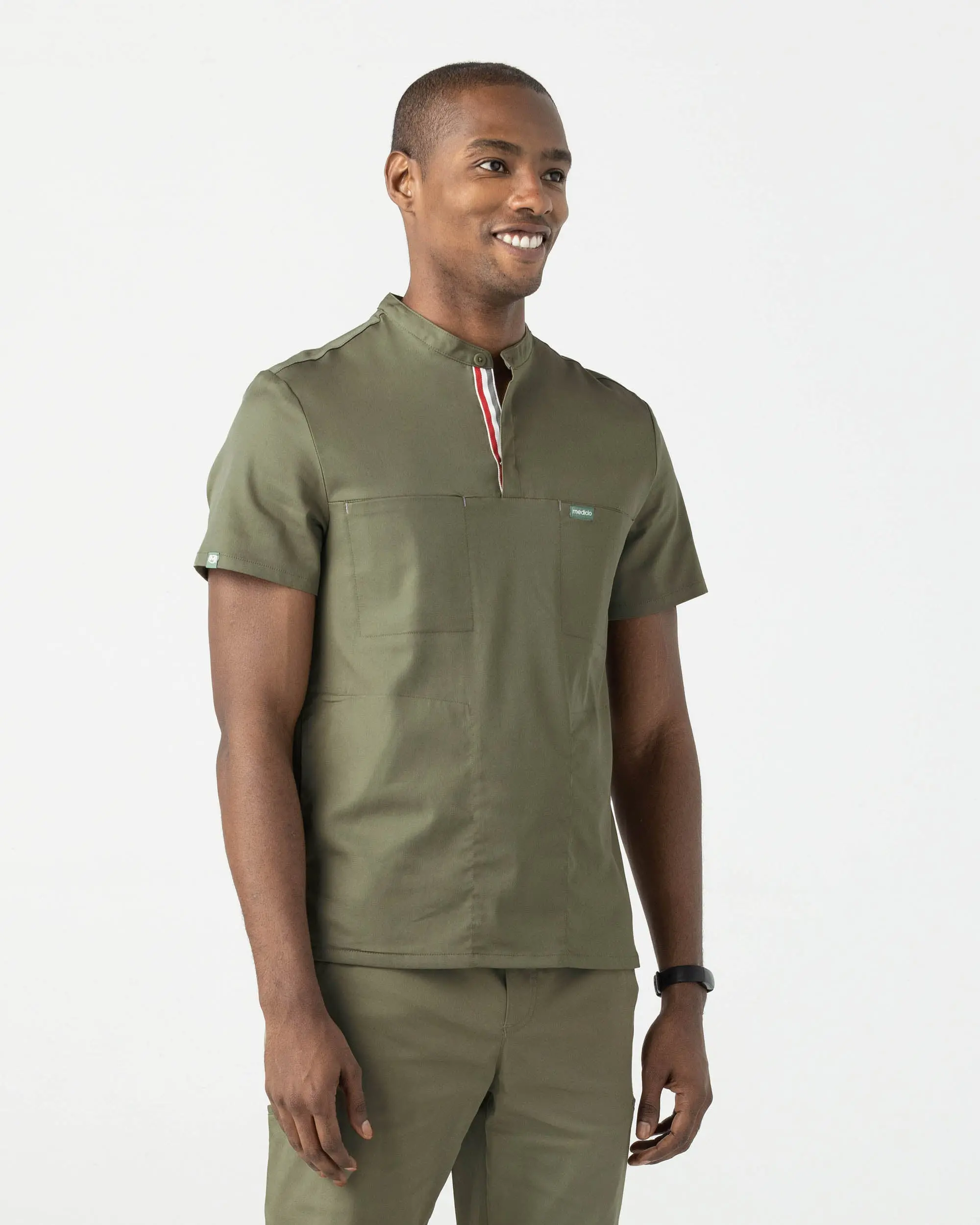 TENCEL™ Skye‎ ‎Banded Collar Scrub Top (Final Sale)