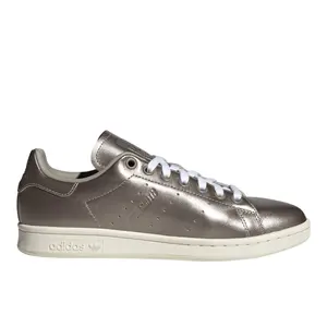 adidas Womens Stan Smith Lace Up Sneakers Shoes Casual - Silver