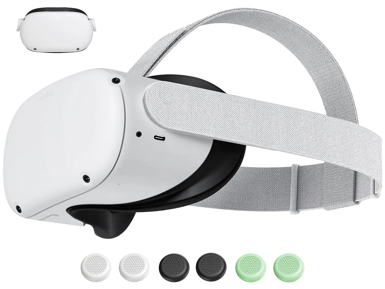 Original Replacement Head Strap for Meta Oculus Quest 2, Enhanced Comfort and Gaming Immersion VR Accessories Compatible with Oculus/Meta Quest 2 Elite Strap