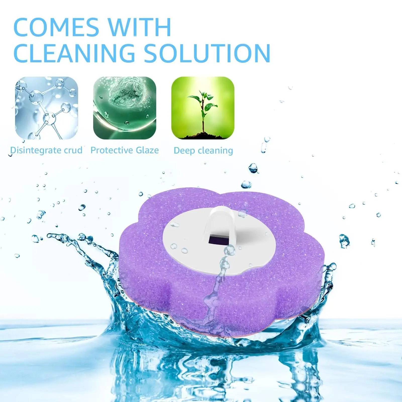 36PCS Thick 3-Layer Water-Absorbent Square Sponges - Disposable Toilet Bowl Wand Refills, Wall-Mounted Holder for Home Kitchen Bathroom Cleaning Tools