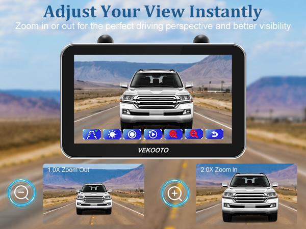 VEKOOTO VK7 Pro Magnetic Solar Wireless Backup Camera 7'' IPS Touchscreen Monitor IP69 Waterproof HD1080P No Wiring Rechargeable Camera for RV Trailer Camper Blind Spot Truck Automotive Backup Camera for Truck IR Night Vision farmer toolupgrade
