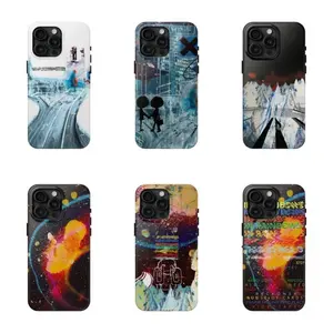 6 styles ver1 radio-in-rain phone case - in.rainbows ok.computer album art cover,PBT+TPU Dual - Layer Drop - Resistant Case for iPhone 17/16/15/14/13/12/11 ProMax Plus for Samsung phones,an excellent gift for friend or fans.