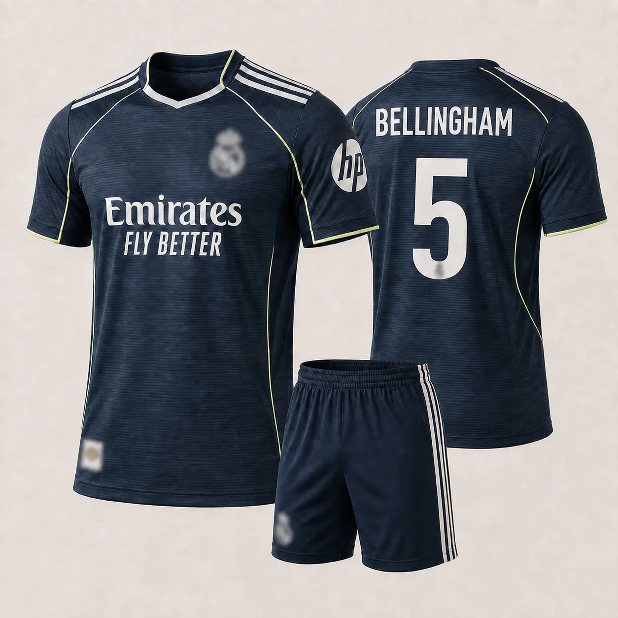 2025/26 BELLINGHAM SOOCER Club Kit 2026, Premium Thai Fabric Match Fan Style Set