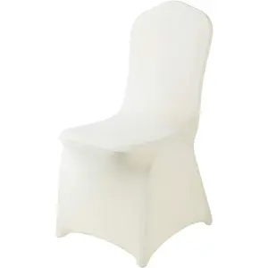 6 Pack Black Spandex Chair Covers for High Back Chairs in Stretch Washable for Wedding,,Holidays,Celebration and Special Events