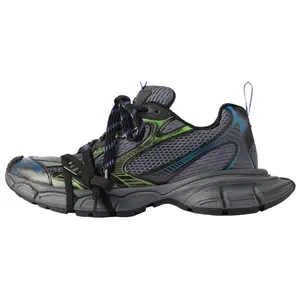 Balenciaga 3XL Round-Toe Lace-Up Low-Top Dad Sneakers for Men in Black Trending Shoes, House White Official Shoes to Get / Maison Mihara Verifiable, with credentials and supporting global authentication