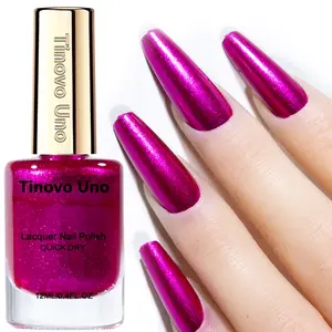 Tinovo Uno Nail Polish 12ml, No Lamp Baking Required, Fast Drying Formula, Salon Quality, High Quality Polish, Long Lasting and Convenient, Adult, Liquid, Alcohol Free, Nail Art Manicure, Nail Products