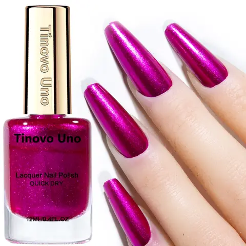 Tinovo Uno Nail Polish 12ml, No Lamp Baking Required, Fast Drying Formula, Salon Quality, High Quality Polish, Long Lasting and Convenient, Adult, Liquid, Alcohol Free, Nail Art Manicure, Nail Products