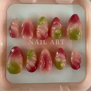 Short almond press ons