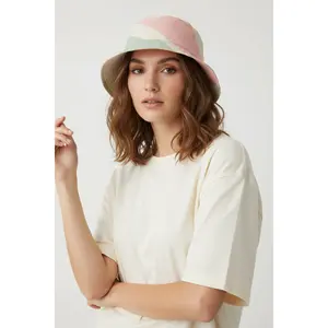 Copacabana Print Bucket Hat - Pastel Fantasy