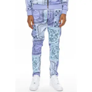 Paisley Bandana Print Track Pants