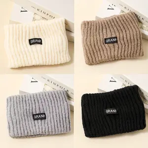 GRANK 4pc Women's Autumn/Winter Thickened Warm Wide-Brim Headband Set Simple Fashion Design High Elasticity Soft Comfortable Daily Wear Hair Accessory for Normal Hair Style Thin