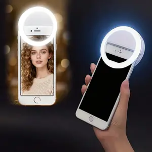 USB Rechargeable Selfie Ring Light, 36-LED Selfie Ring Light, Night Selfie Enhancing Light for Phone Photography