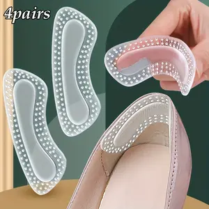 High Heel Gel Soft Anti-Friction Invisible Back Pad, Self-Adhesive Massage Granules, Adjustable Half Size Insole, Comfortable Foot Care