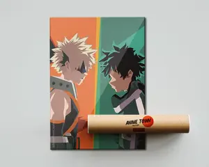 My Hero Academia Izuku Midoriya vs Katsuki Bakugo Poster