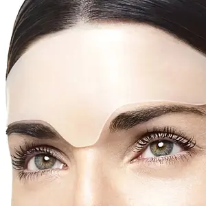 [Relaxing Forehead] Reusable Hypoallergenic Silicone Forehead|   Home Relaxation, Transparent, All Skin Types, 2.36" x 5.59, Eye Mask for Firming and Lifting