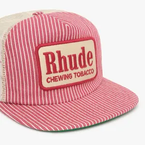 Rhude Chewing Snapback Hat, Stylish Outdoor Winter Headwear for Cold-Weather Activities