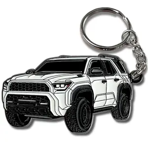 Toyota 4Runner 2025 6th Gen Keychain Accessory, Compatible Sequoia Style Durable Key Fob Cover Off-Road Design, Gift for Car Lovers Outdoor Fans, Unique Affordable Key Chain Gift Idea