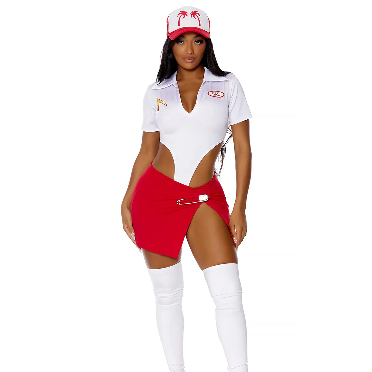 Forplay Women's Halloween Secret Menu 4-Piece Women's Sexy Fast Food Employee Costume