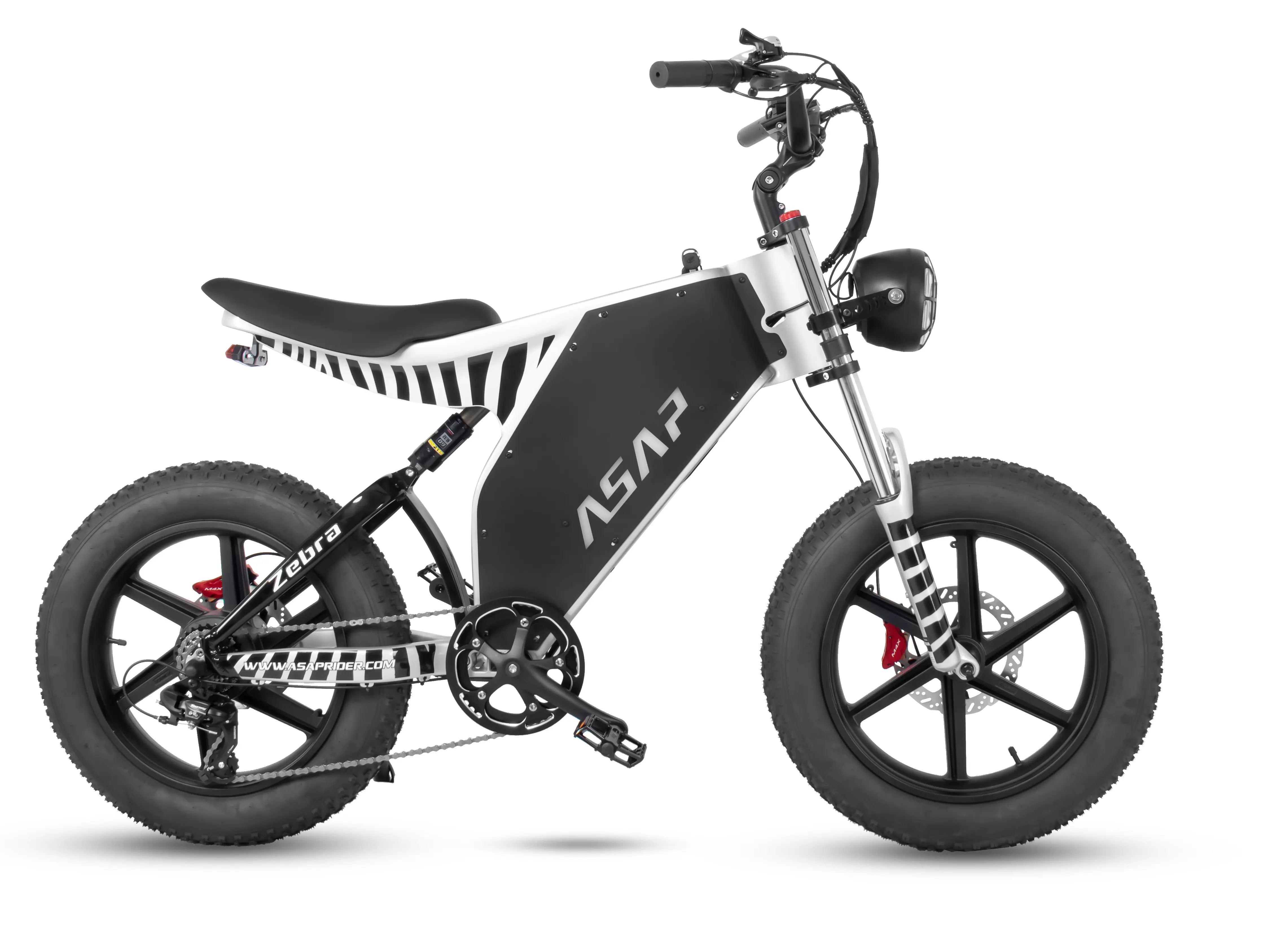 ASAP Zebra 1000w Fat Tire E-Bike with 1000w Motor and Comfortable Ride for  Daily Commuting and Leisure - TikTok Shop