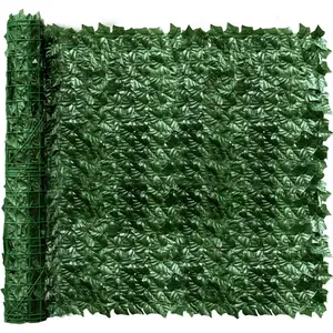 Artificial Ivy Privacy Fence Screen, 120x40 inch Artificial Hedge Grass Wall,Faux Ivy Fence Privacy Screen,Decoration for, Balcony,, Backyard Indoor
