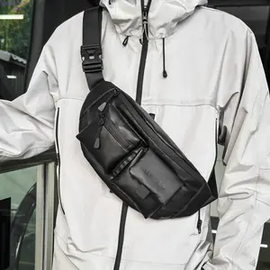 New Hypebeast Functional Chest Bag for Men, Minimalist Tactical Crossbody Sling Pack, Cycling & Commute Backpack, Lightweight Sport Waist Bag, Perfect for Urban Daily, Travel, Cycling, Work and Outdoor Streetwear