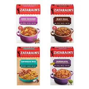 Zatarain’s Flavored Rice Variety – Caribbean, Dirty, Jambalaya & Jerk Chicken | 8 oz Boxes