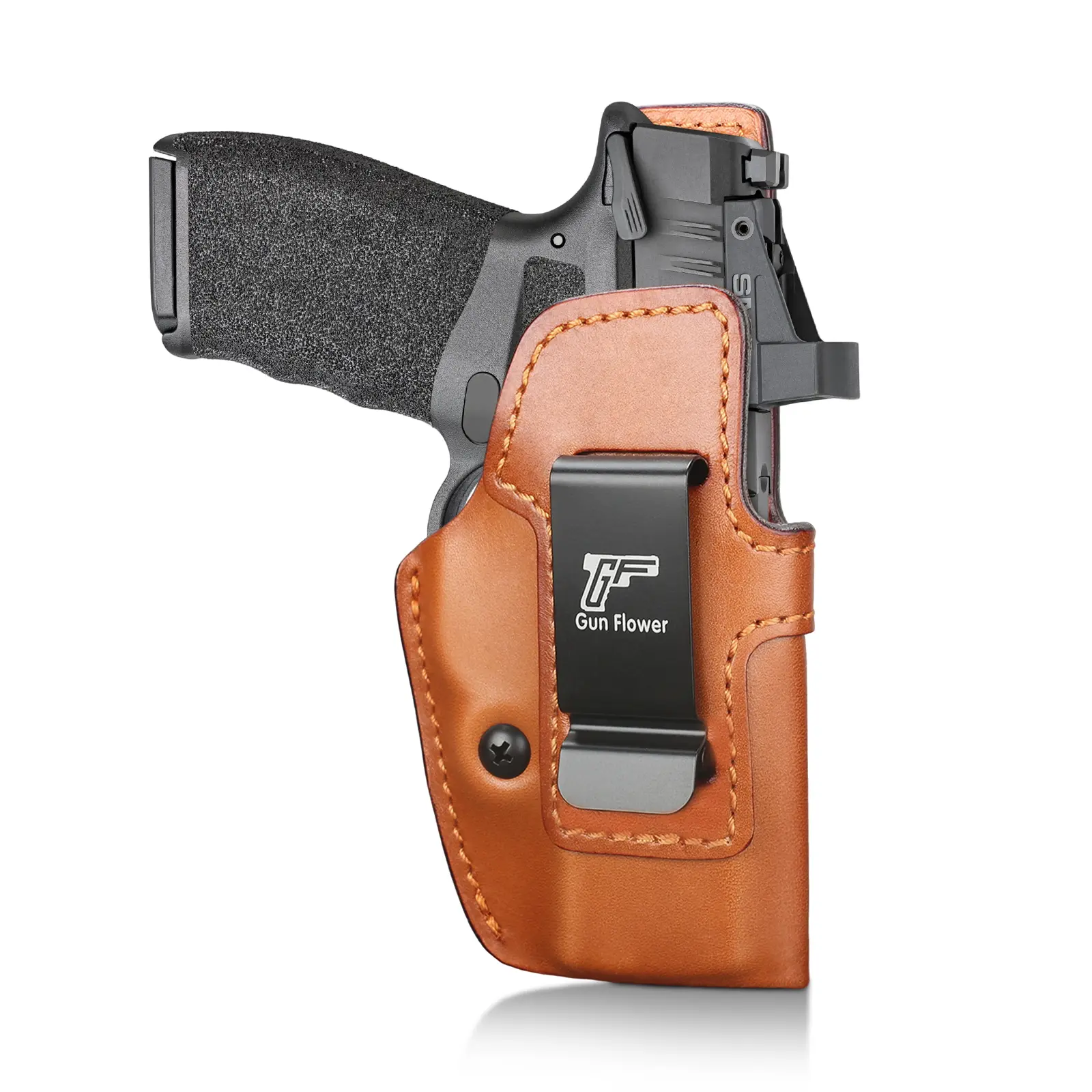 Pemium Leather IWB Holster for Springfield Hellcat Pro Comp & RDP Optic Cut Right-Hand Appendix Carry Fits 1.5"-1.75" Belts ,Right Hand DealsforYouDays, Competition