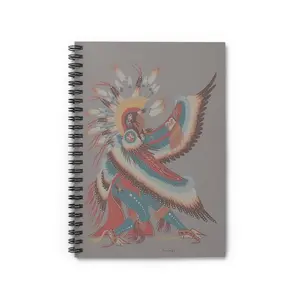 Artistically Illustrated Ruled Notebook, Native American Inspired Notebook, Bohemian Journal, Unique Gift, Sketchbook for Creatives