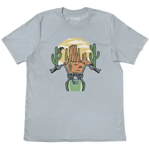 Sunset Desert-Sand Trail Ride Adventure Adult Cotton Tee T-Shirt