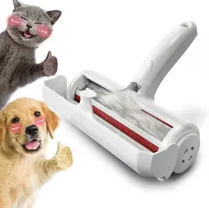 Pet Hair Removal Tool Reusable Lint Roller for Cat & Dog Hair Self-Cleaning with Built-in Fur Bin for Couch Furniture Bed Car Carpet Clothes