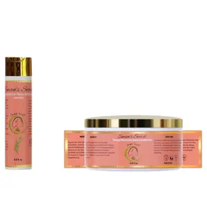 Wash Day Duo - Clarifying Shampoo & Deep Conditioner for Detoxifying Hair & Hydration with Natural Ingredients mask Cleansing Haircare