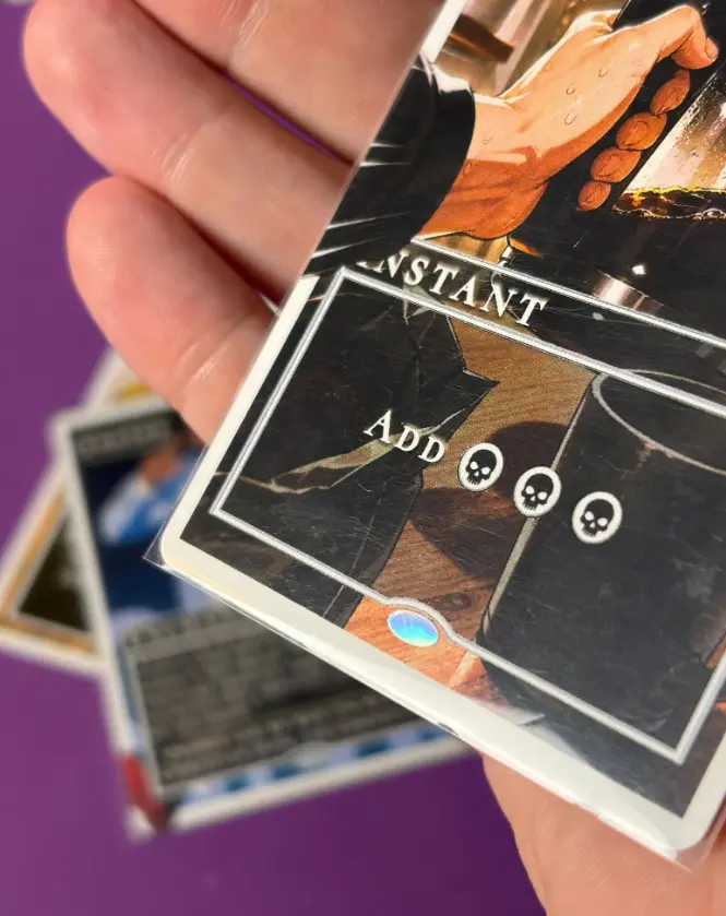 MTG Proxy Oval Sticker Holographic
