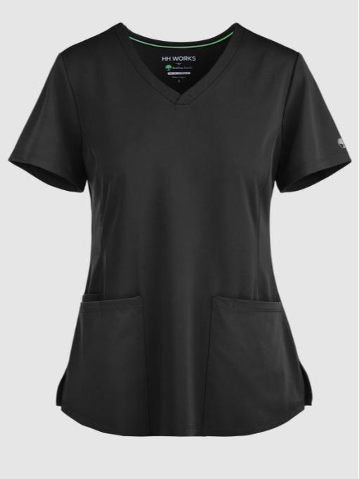 HH Works by Healing Hands Monica Women's 4-Pocket STRETCH V-Neck Scrub Top