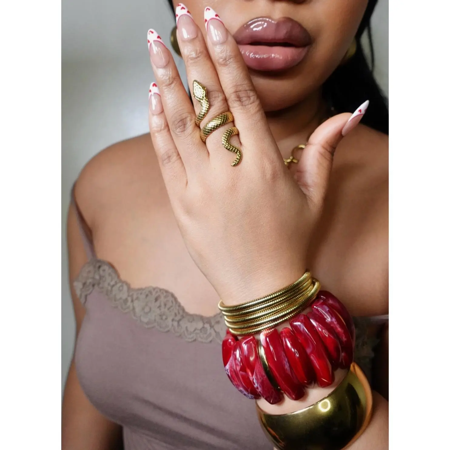 Liberté Snake Statement Ring
