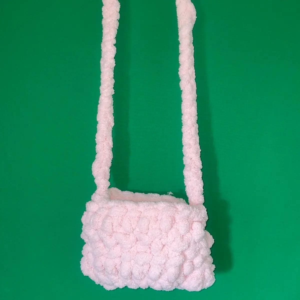 Pink Chunky Yarn Purse