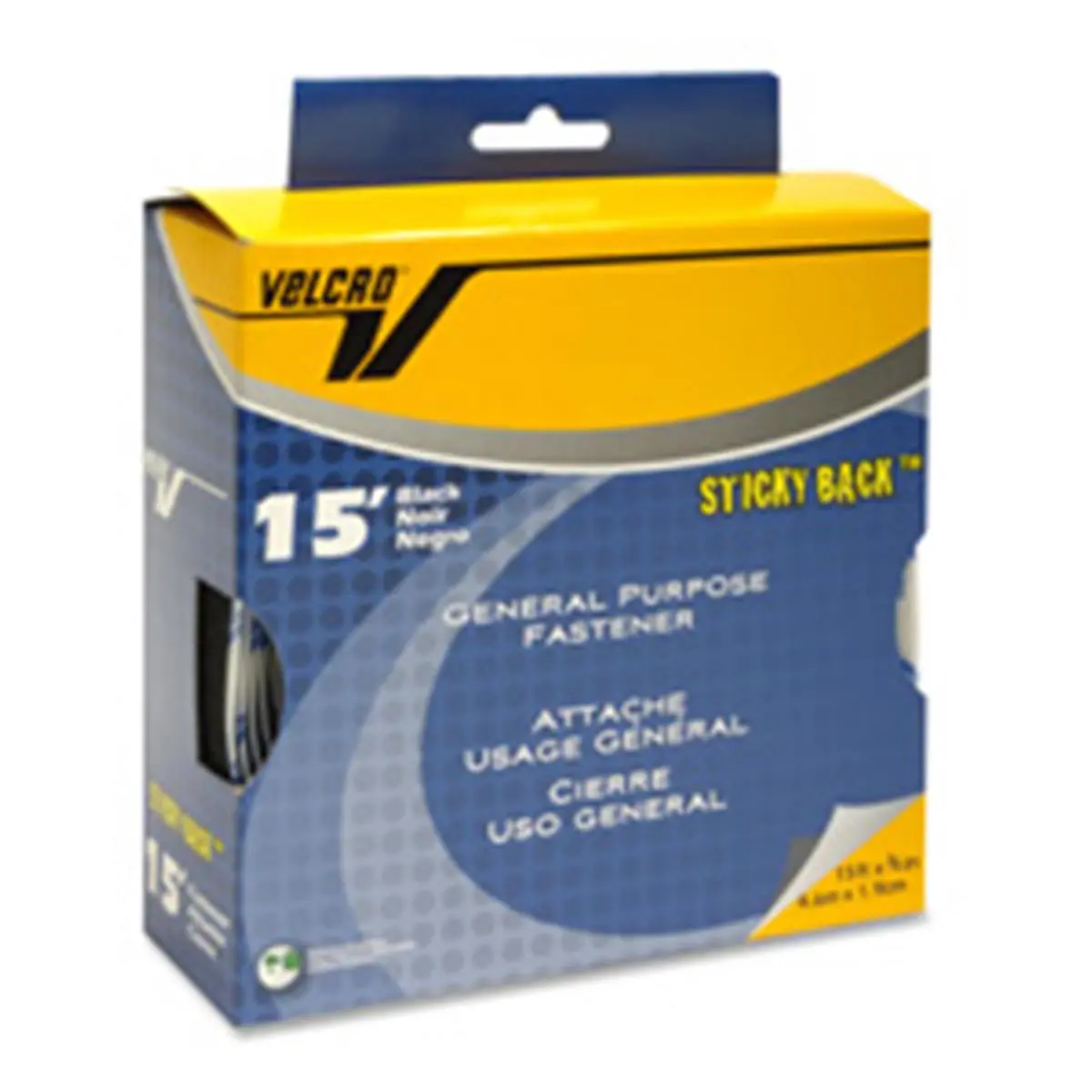 212 MAIN Stick-On Multipurpose Adhesive Hook and Loop Fastener Tape Roll - Sticky Back, 0.75in x 15ft White - Easy Apply for Wall, Metal Surfaces - Home Improvement Building Supply, Adhesive Tape, Stick-On Multipurpose Adhesives