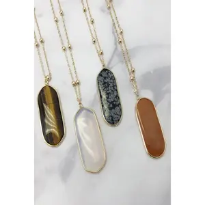 Oval Beaded Pendant - Final Sale