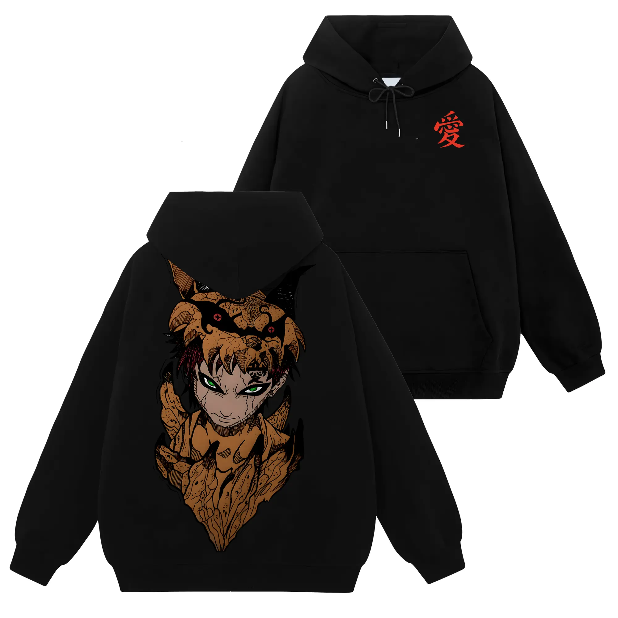 [Shinobi Shop] Limited Gaara Kazekage Hokage Shukaku - Naruto Shippuden #176 Hoodie T-Shirt Sweatshirt, Retro Vintage Unisex Graphic 90s Cotton, Gift For Wibu, Anime Manga Y2K Streetwear