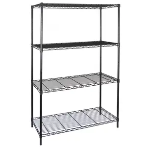 ZENY 4-Tier Storage Shelving Unit 320lbs Adjustable Wire Rack Kitchen Garage Organiser Shelf