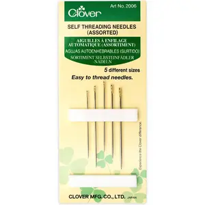 Self Threading Needles, Assorted, Clover