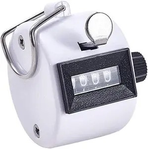 Hand Tally Counter 4 Digit Number Dual Clicker Golf Handy Convenient