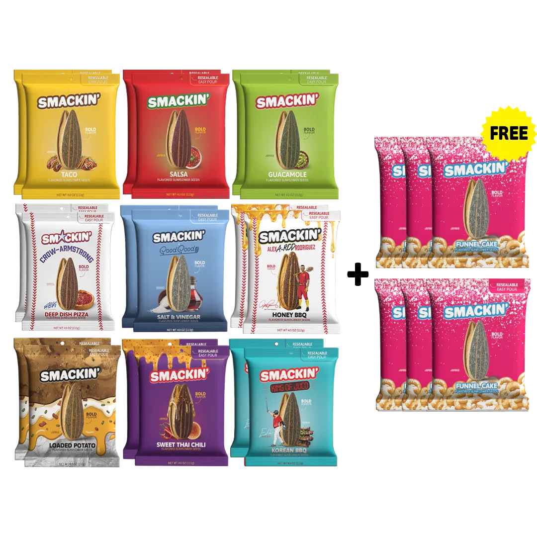 6 FREE FUNNEL CAKE Bags + Limited Edition Variety Pack - 4 oz
