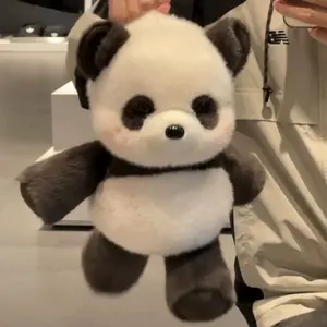 Cute Running Panda Plush Toy, Small Panda Stuffed Animal, Comfortable Sleep Companion Pillow, Soft and Cozy, Perfect Gift for Kids