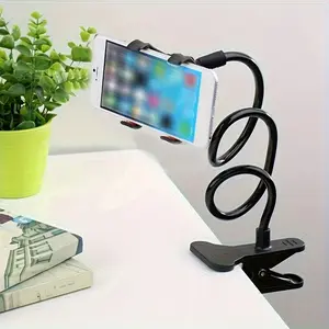 Adjustable Phone Stand, Goose Neck Design, Desktop Holder, Mount, 360 Degree Rotation, Ideal for Bedside and Desk Use
