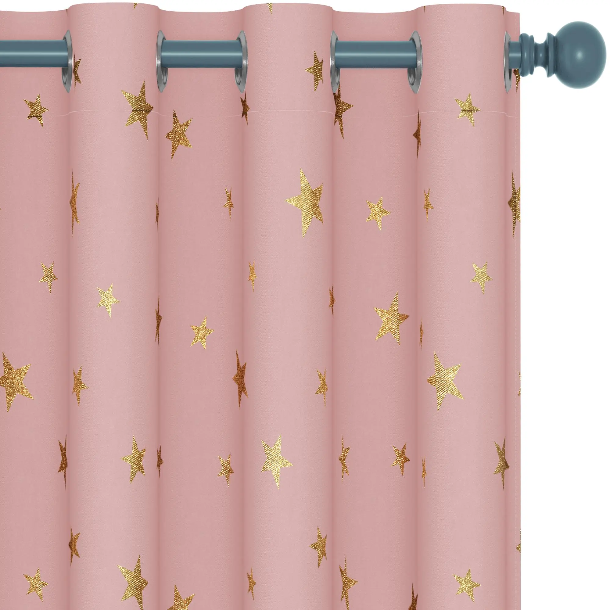 Coral Pink-Golden Star