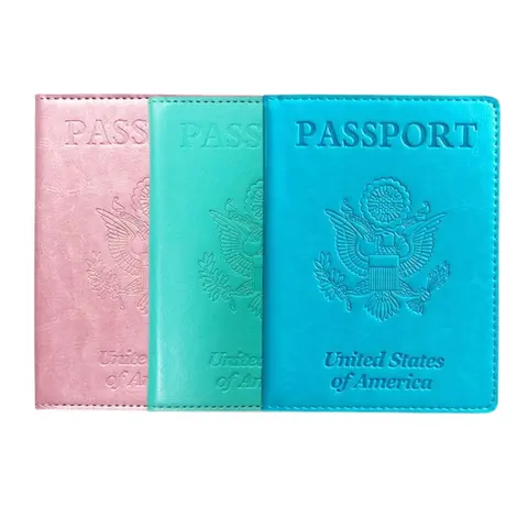 3pcs passport holder set, travel passport holder, women's passport wallet cover, unisex passport holder, essential travel accessory, family multi-piece set, perfect for vacations, business trips, and travel.