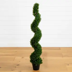 4' Cedar Spiral Silk Tree (In-door/Out-door)
