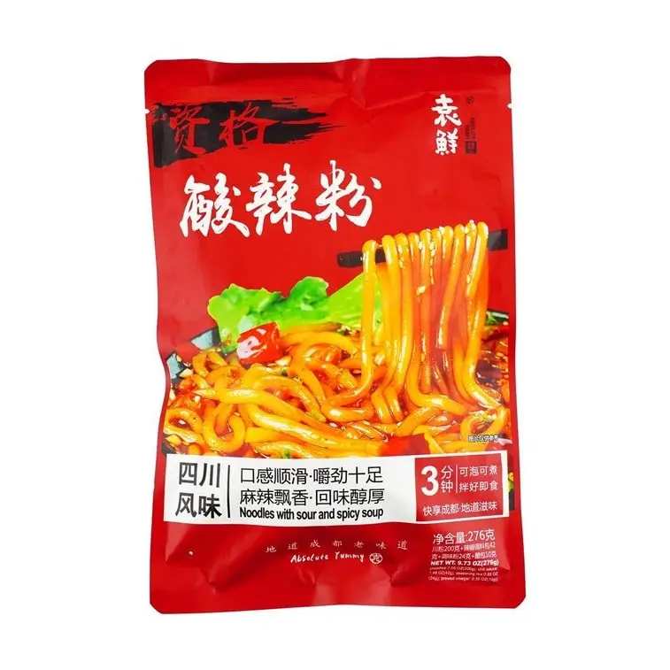 Yuanxian Spicy Chewy Hot & Sour Instant Noodle Pack, 276g Spicy Instant Noodles