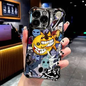 Anime Soul Eater Phone Case Compatible with for iphone Models 17, 16, 15, 14, 13, 12, 11, Pro, Max, Air, X, XSMAX, Plus. It Features a Transparent, Soft Back Cover Designed to Prevent Falls.