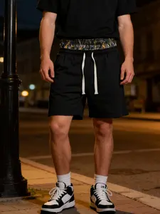 Summer Men's Casual Shorts, Streetwear Trendy Fake Two-Piece Shorts, Comfortable and Stylish, Perfect for Daily Wear